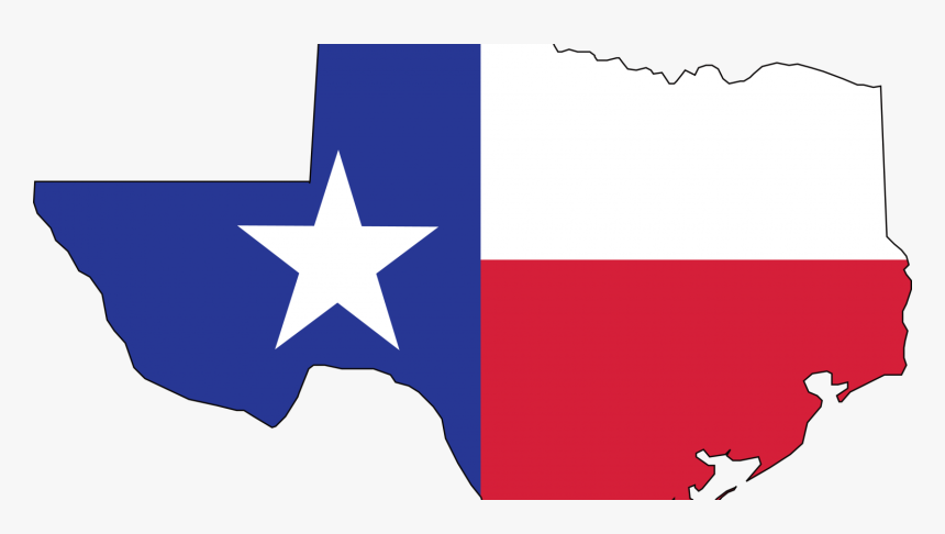 Texas With A Flag - Texas Flag No Background, HD Png Download