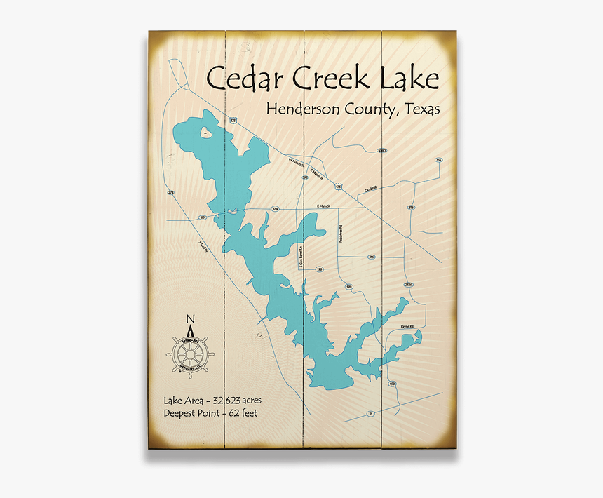 Cedar Creek Lake Map Cedar Creek Lake Map, Hd Png Download , Transparent Png Image - Pngitem