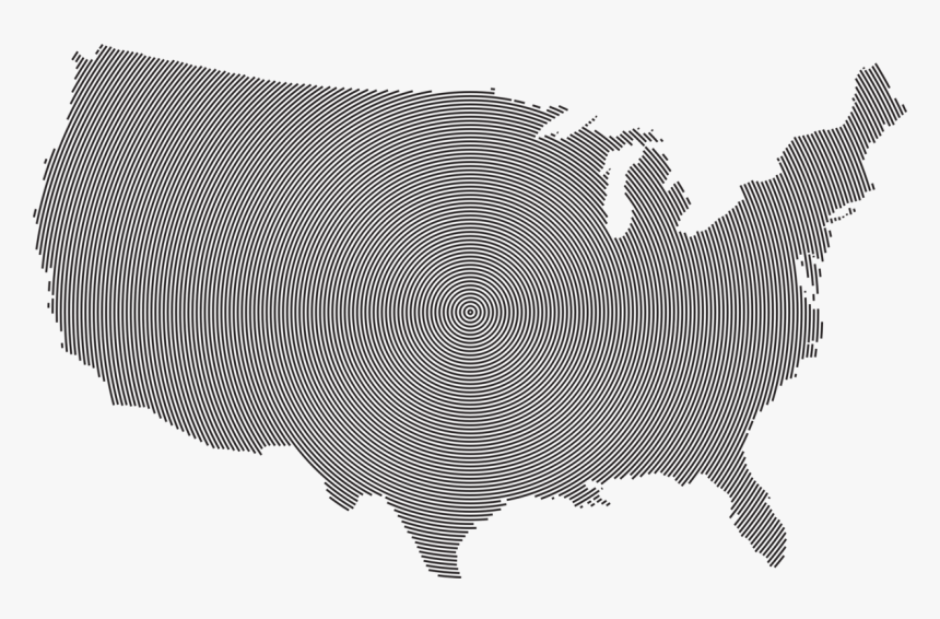 Leaf,symmetry,tree - Usa Map Green, HD Png Download