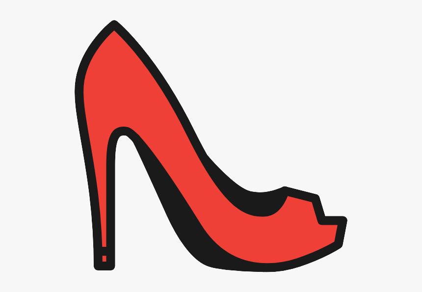 Women Sandal Icon Png - Desenho De Sapato De Salto, Transparent Png