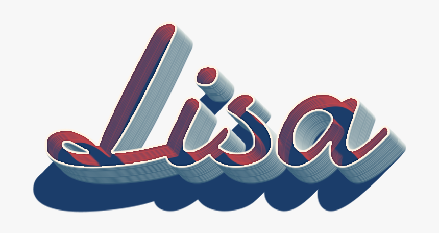 Lisa 3d Letter Png Name - Miranda Name, Transparent Png
