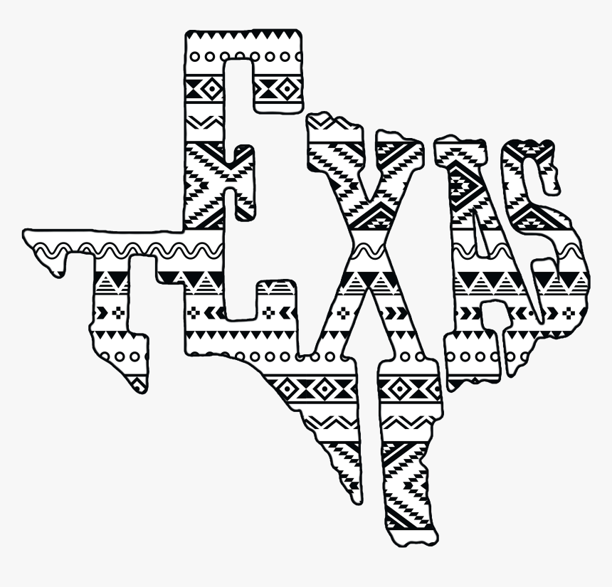 Texas Decals - Texas Aztec Png, Transparent Png