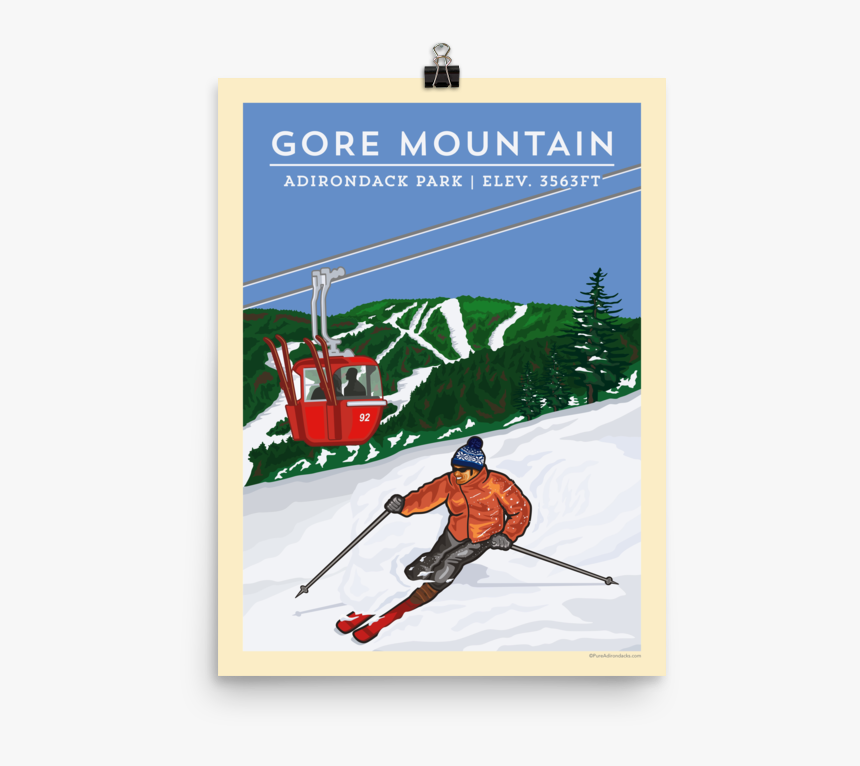 Vintage Ski Gore Mountain, HD Png Download