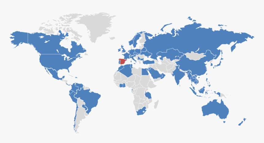 Mapa De Cobertura De Gedeth - World Map Digital Png Transparent, Png Download