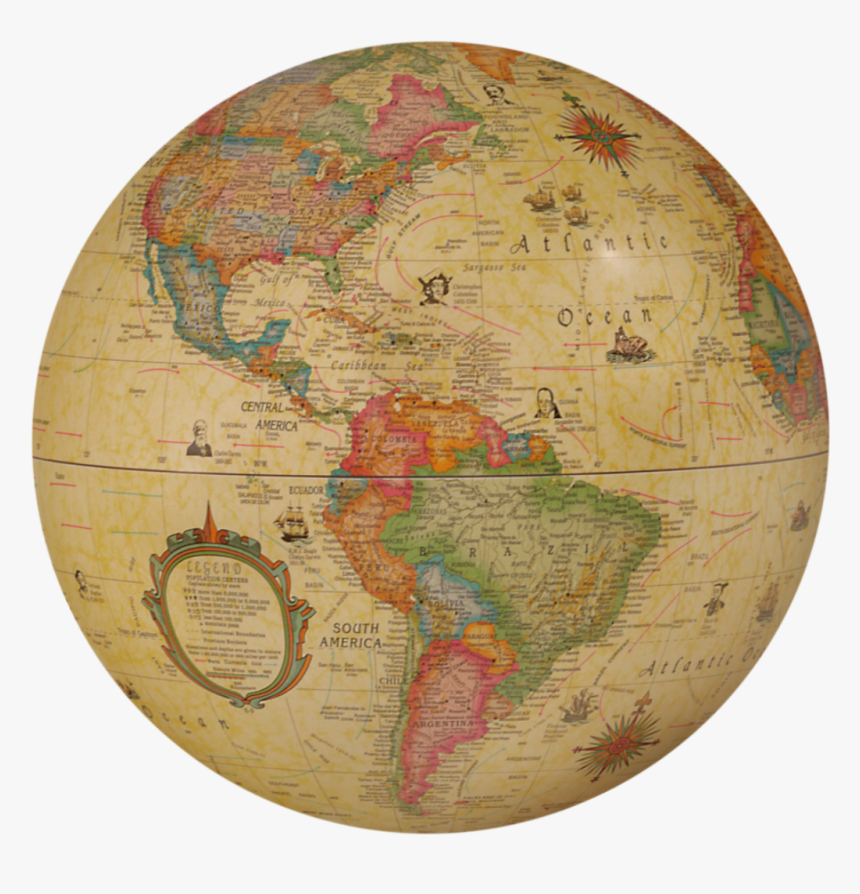 #art #globe #earth #continents #stickers - Cheap Globe Christmas Ornament, HD Png Download
