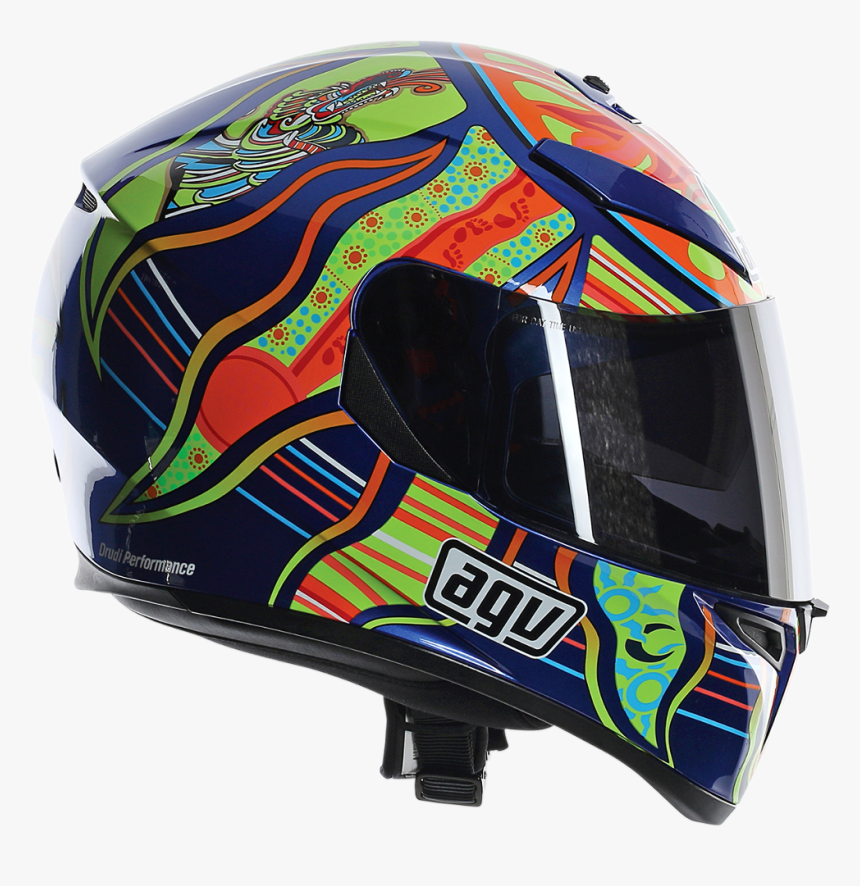 Agv Unisex Gloss K3 Sv 5 Continents Full Face Motorcycle - Agv K3 Sv Rossi 5 Continents, HD Png Download