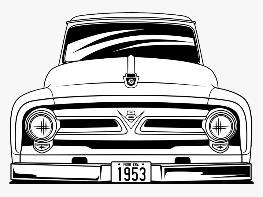 1953 Ford Truck Clipart, HD Png Download