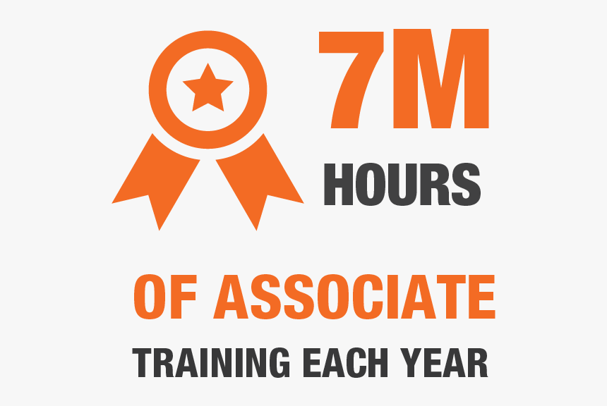 7 Million Hours Of Associate Training Of Each Year - B B Personeelsdiensten, HD Png Download