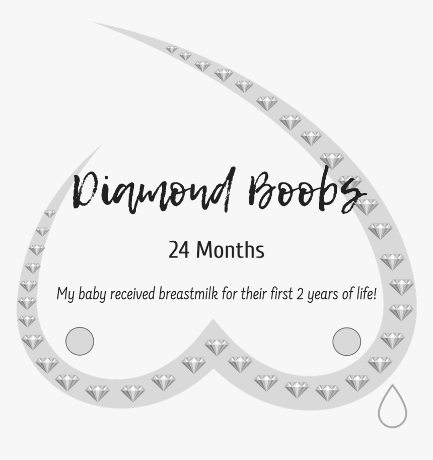 Diamond Boobs With Jade Crystals, HD Png Download