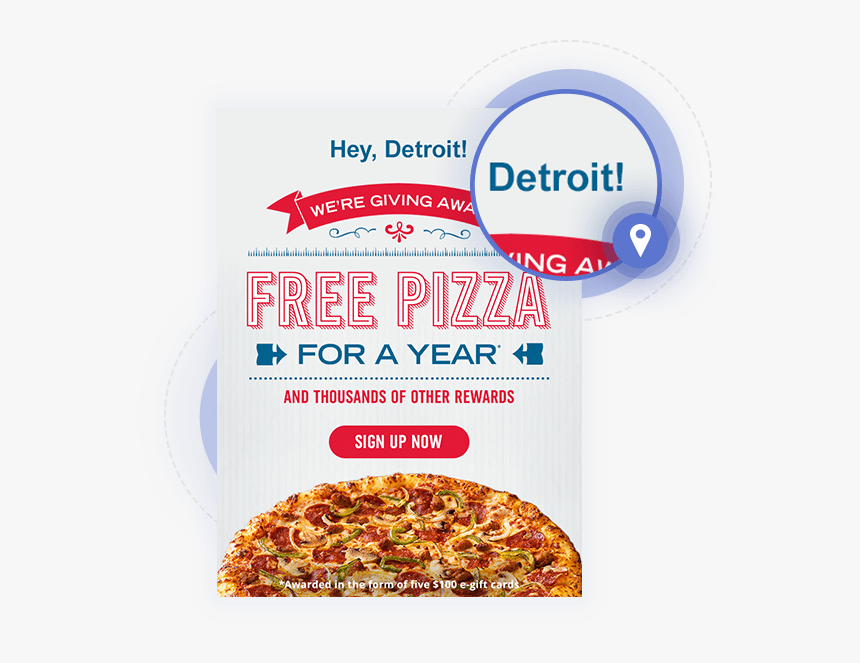 Case Dominos Geo - California-style Pizza, HD Png Download