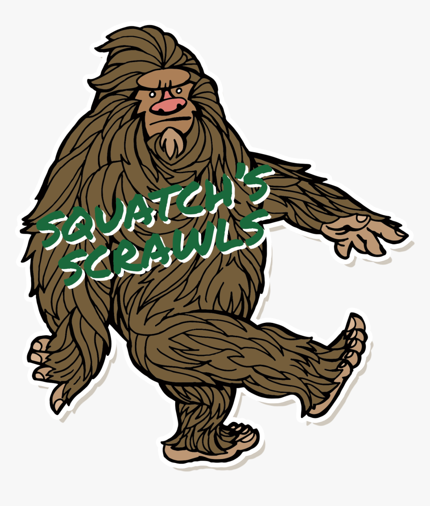 Squatch S Scrawls - Bigfoot Clipart, HD Png Download