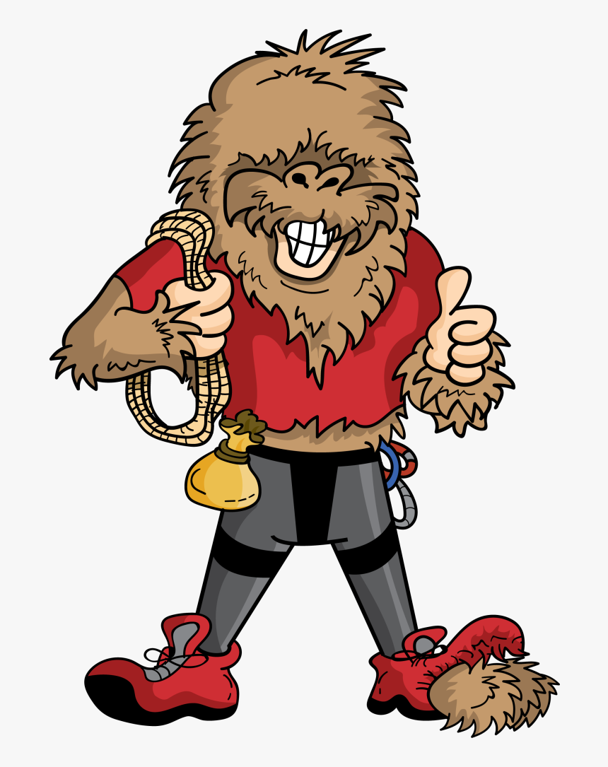 150313 Sasquatch Mascot Large - Sasquatch Caricature, HD Png Download