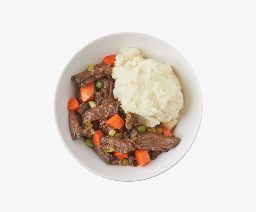 Pot Roast With Mashed Potatoes - Mechado, HD Png Download