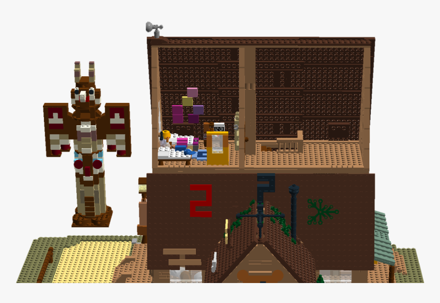 Mystery Shack Gravity Falls - Totem Pole Minecraft, HD Png Download