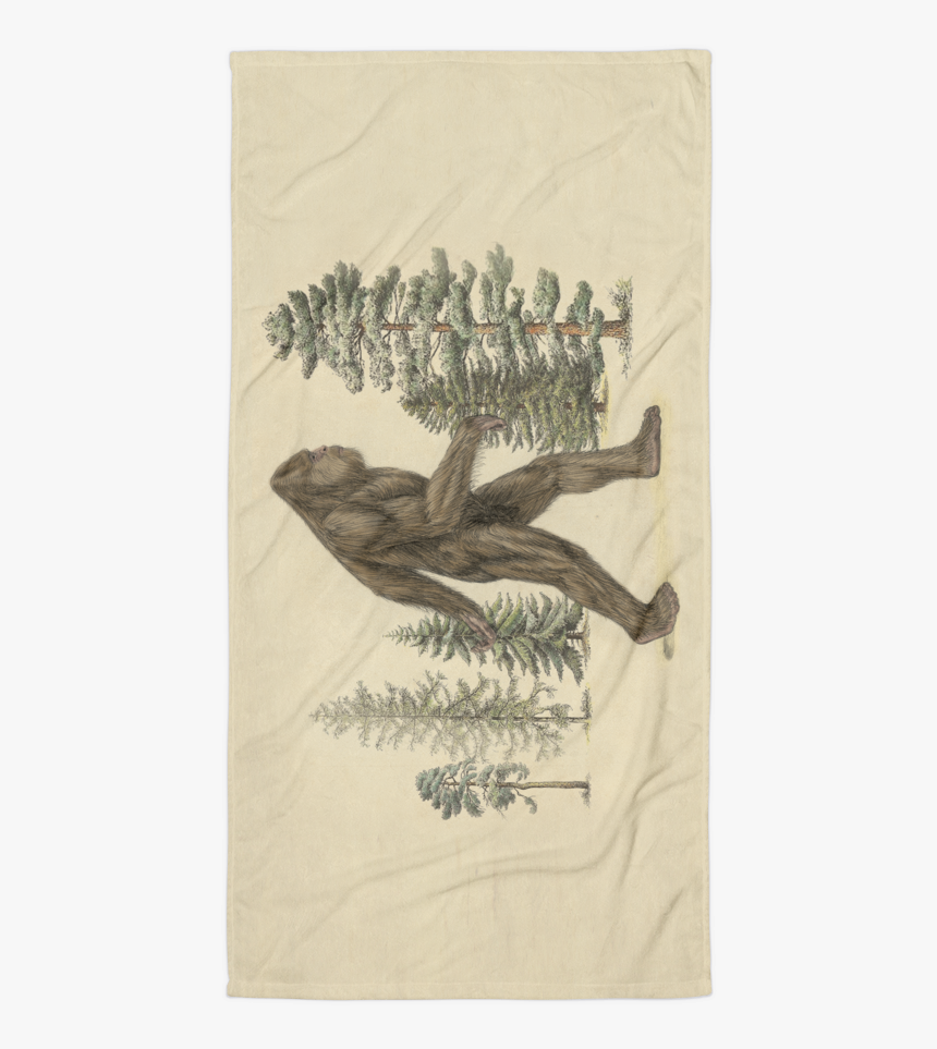 Beach Towel - Sasquatch Print - Loon, HD Png Download