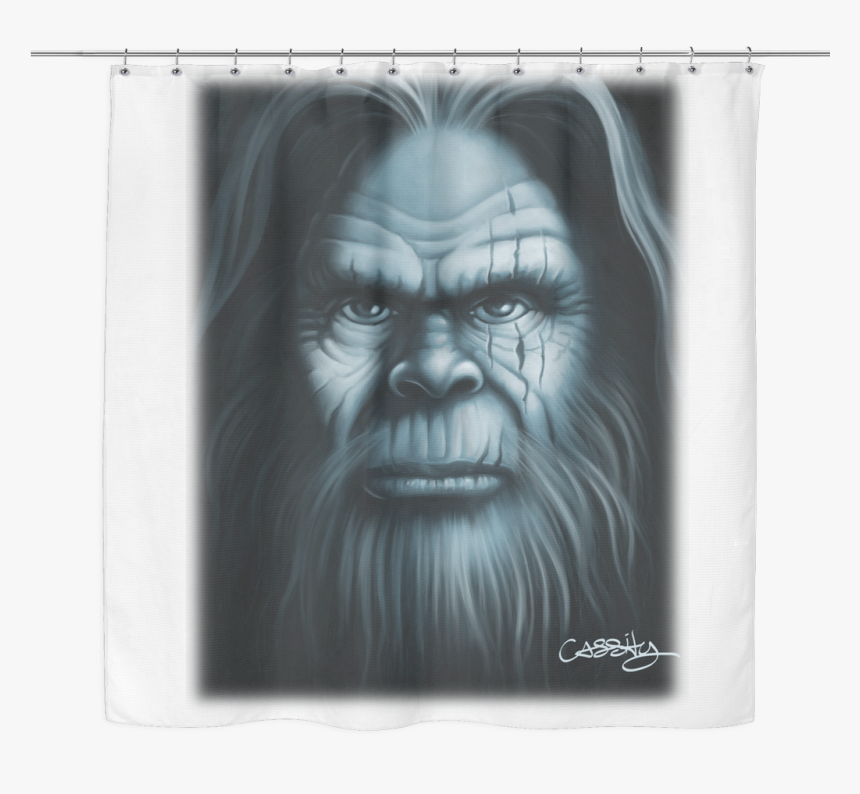 Sasquatch Shower Curtain 
 Class - Western Gorilla, HD Png Download