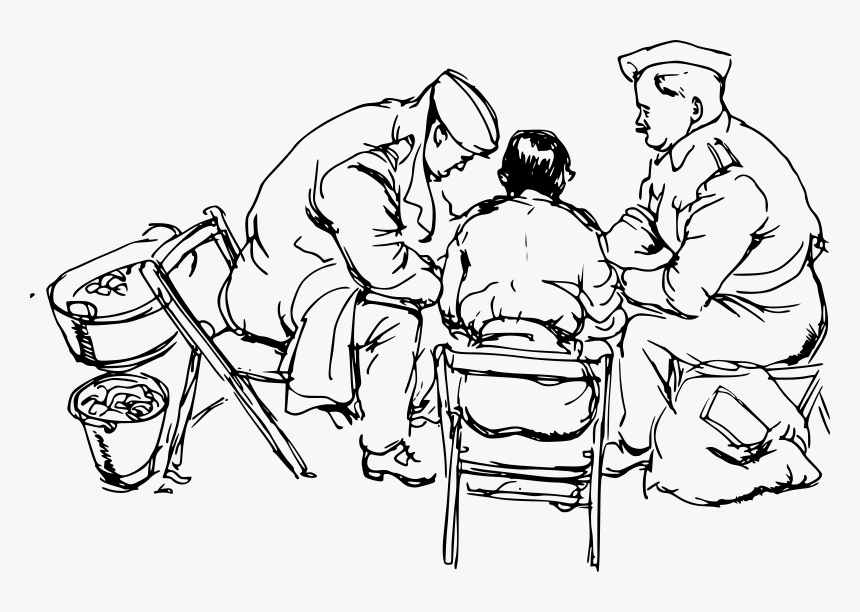 Peeling Potatoes - Line Art, HD Png Download