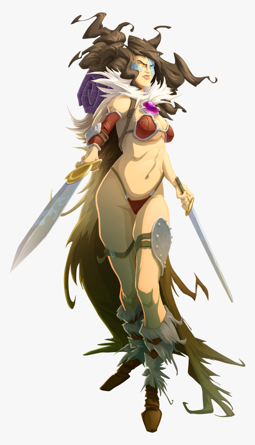 Barbarian-female , Png Download - Massive Darkness Mila, Transparent Png