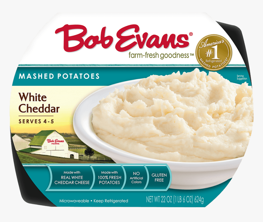 Bob Evans White Cheddar Mashed Potatoes - Bob Evans Mashed Potatoes, HD Png Download