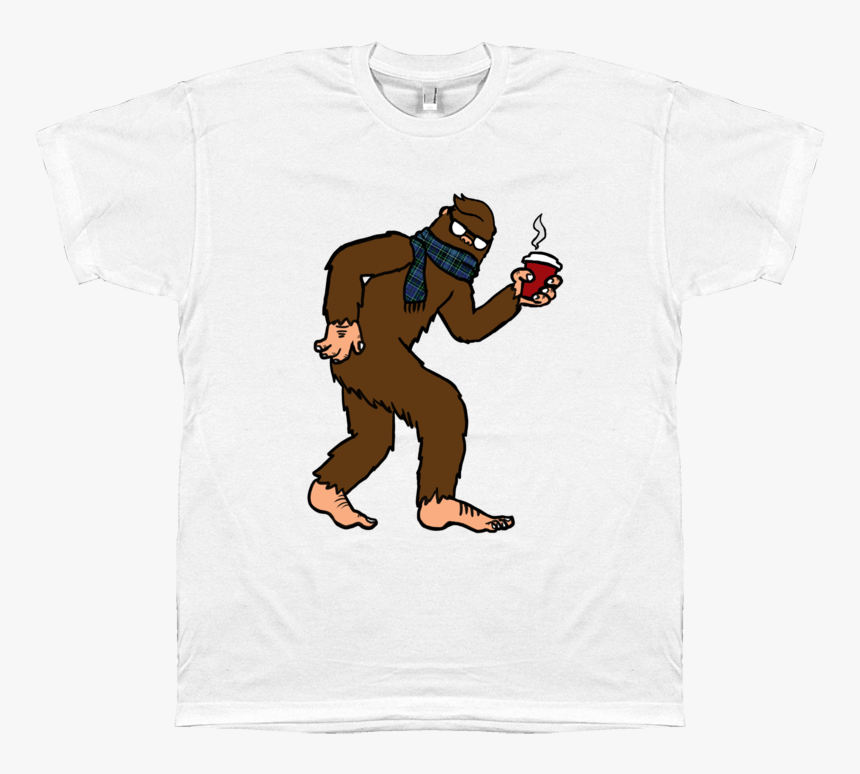 Hipster Sasquatch T-shirt - Cartoon, HD Png Download