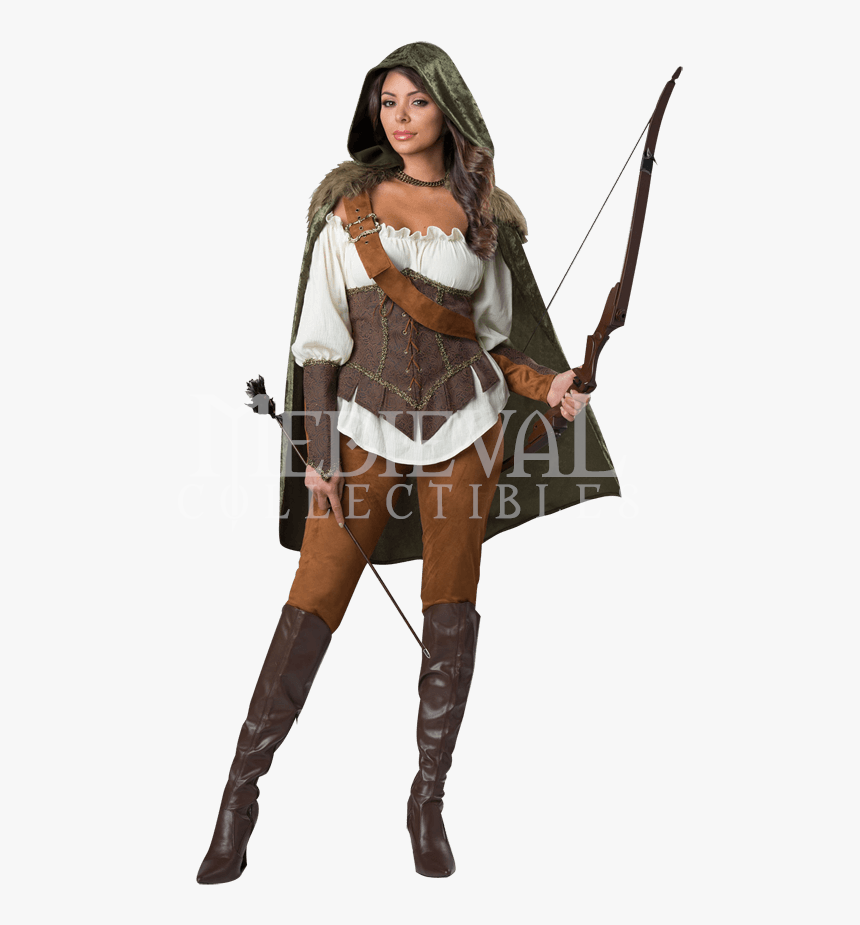 Clip Art Enchanted Forest Huntress Deluxe - Renaissance Huntress Costume, HD Png Download