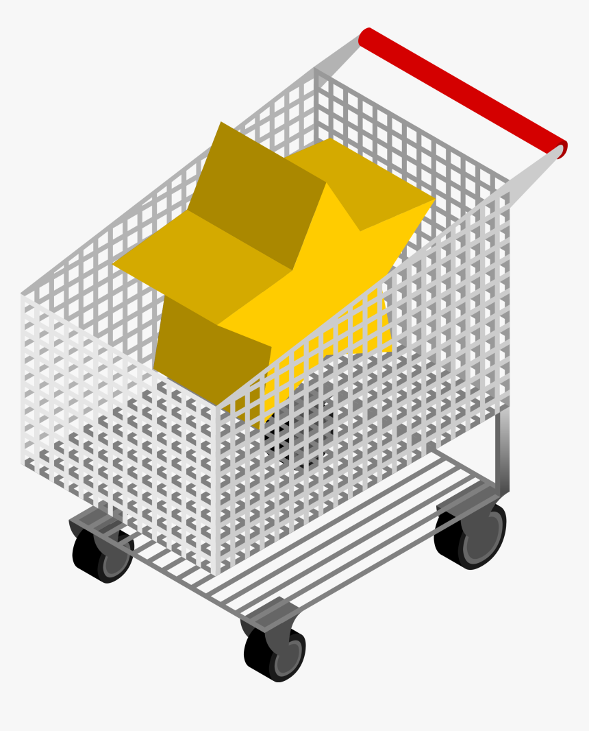 Cm Isometric Shopping Cart Clip Arts - Iso Metric Cart, HD Png Download