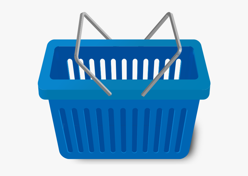 Shopping Cart Blue - Blue Shopping Basket Vector, HD Png Download