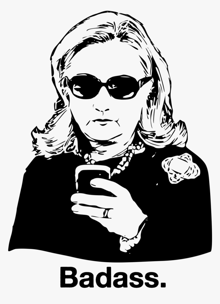 Hillary Badass - Illustration, HD Png Download