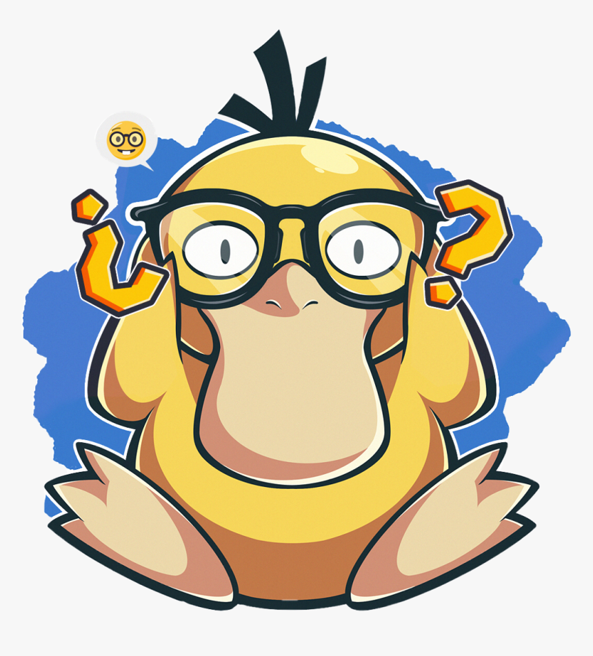 Pokemon Psyduck Glasses Freetoedit , Png Download - Psyduck Glasses, Transparent Png