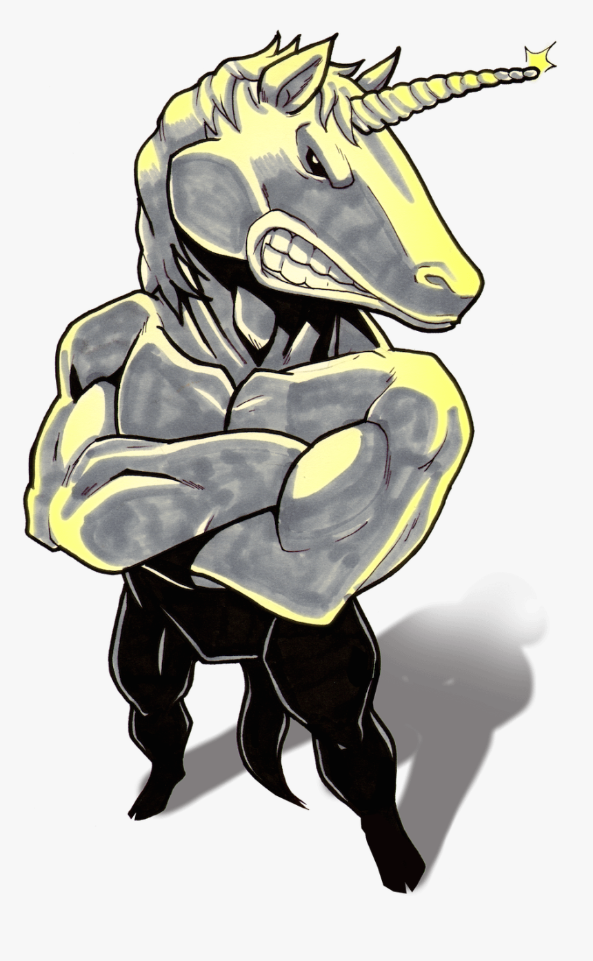 The Badass Unicorn By Clay Graham - Badass Unicorns Cool, HD Png Download