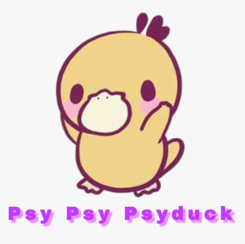 #p0kem0n #psyduck
 #freetoedit - Psyduck Kawaii, HD Png Download