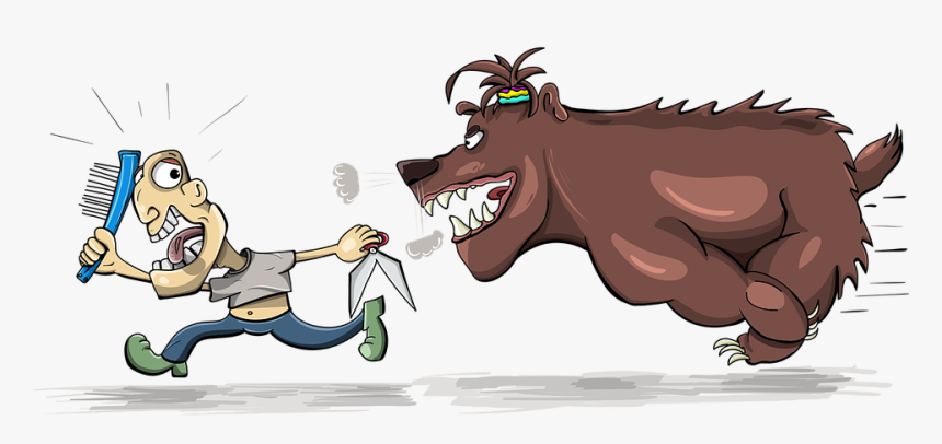 Chase, Bear, Hairdresser, Escape, Scissors, Comb - Chase Escape, HD Png Download