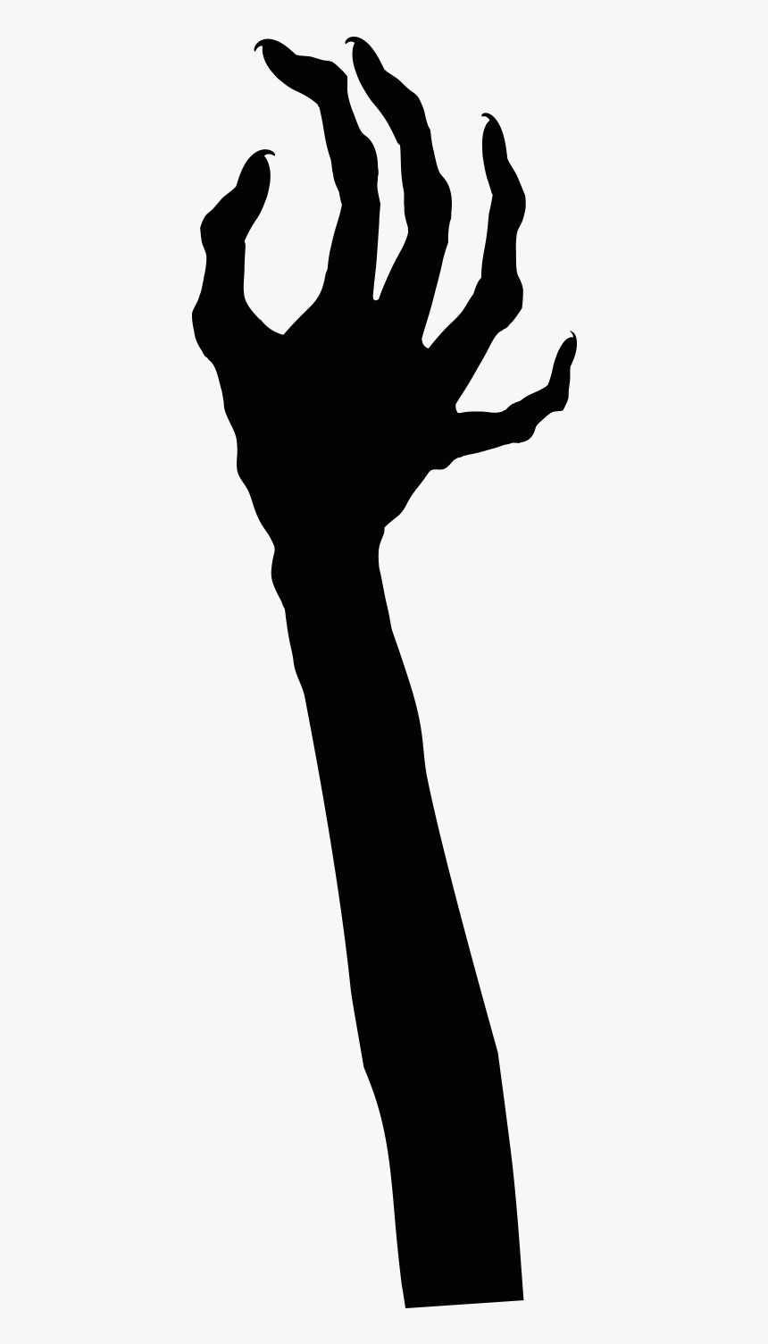 Silhouette Clipart Ghost - Claws Silhouette, HD Png Download