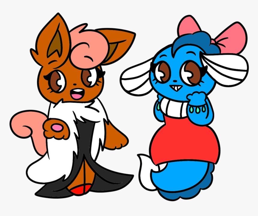 Juni And Chase In Prom Dresses By Puddingcustard1234 - Cartoon, HD Png Download