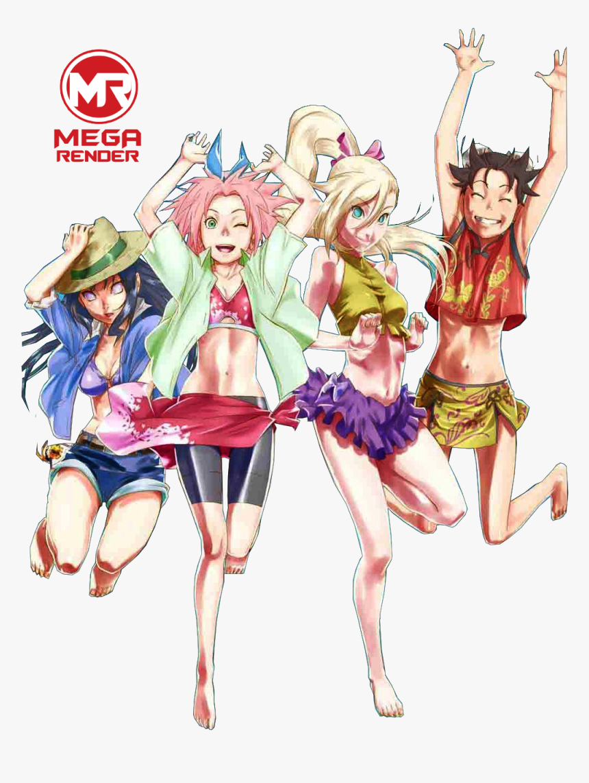 Sakura Ino Hinata And Tenten, HD Png Download