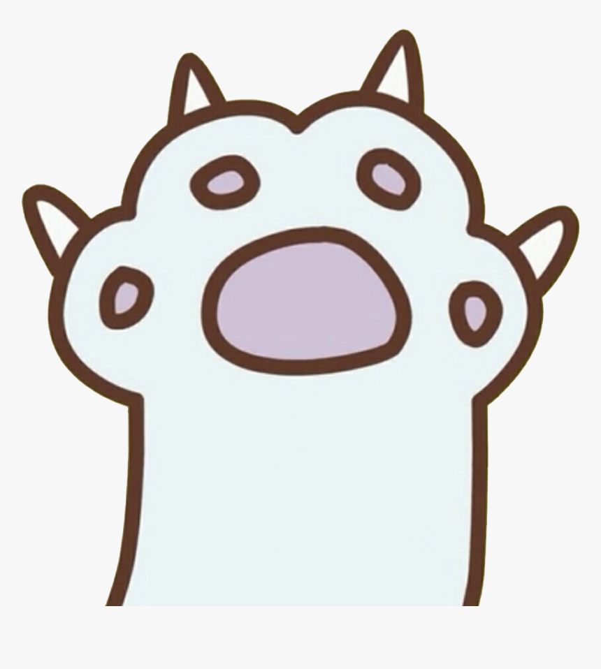 Jpg Black And White Cat Claws Clipart Sharp Cat Claws Cartoon, HD Png