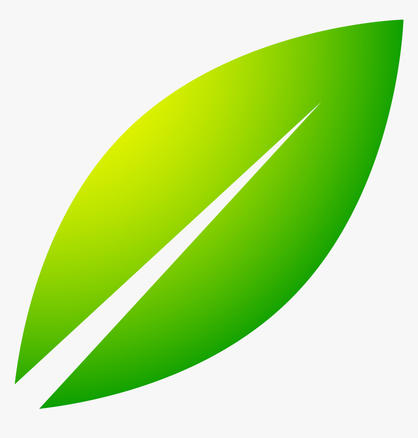 Green Leaf Icon, Silhouette - Graphic Design, HD Png Download