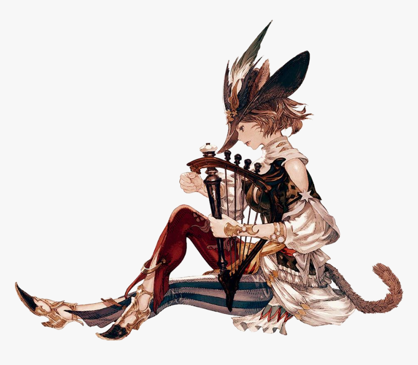 Bard Artwork Xiv - Miqo Te Bard, HD Png Download