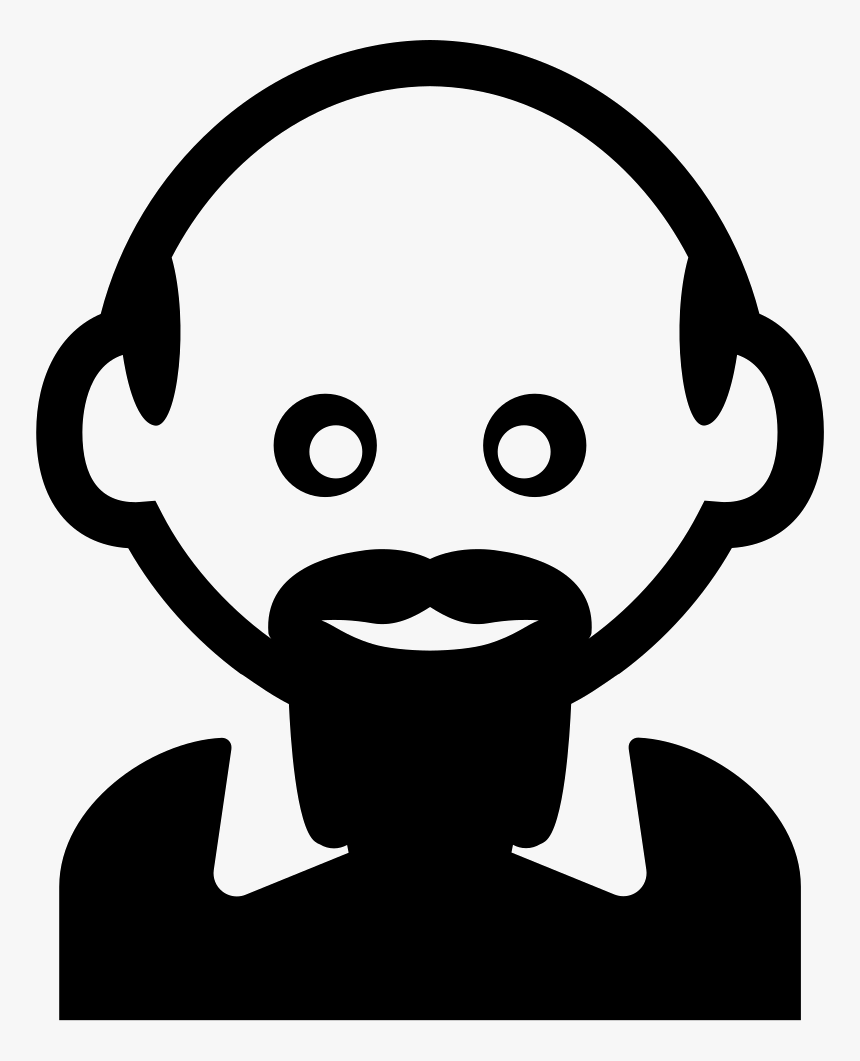 Man With Bald Head And Hairy Bard - Portable Network Graphics, HD Png Download