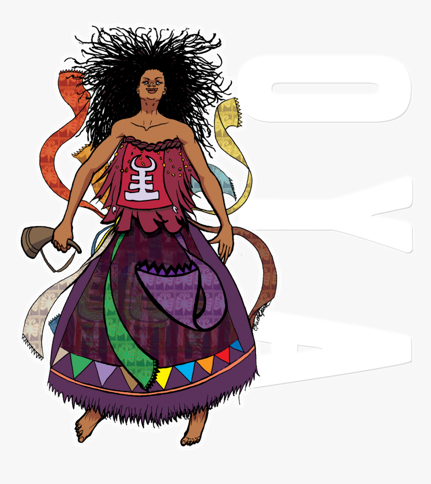 T-shirt Based On The Orisa Oya, Mother Of The Wind, - Illustration, HD Png Download