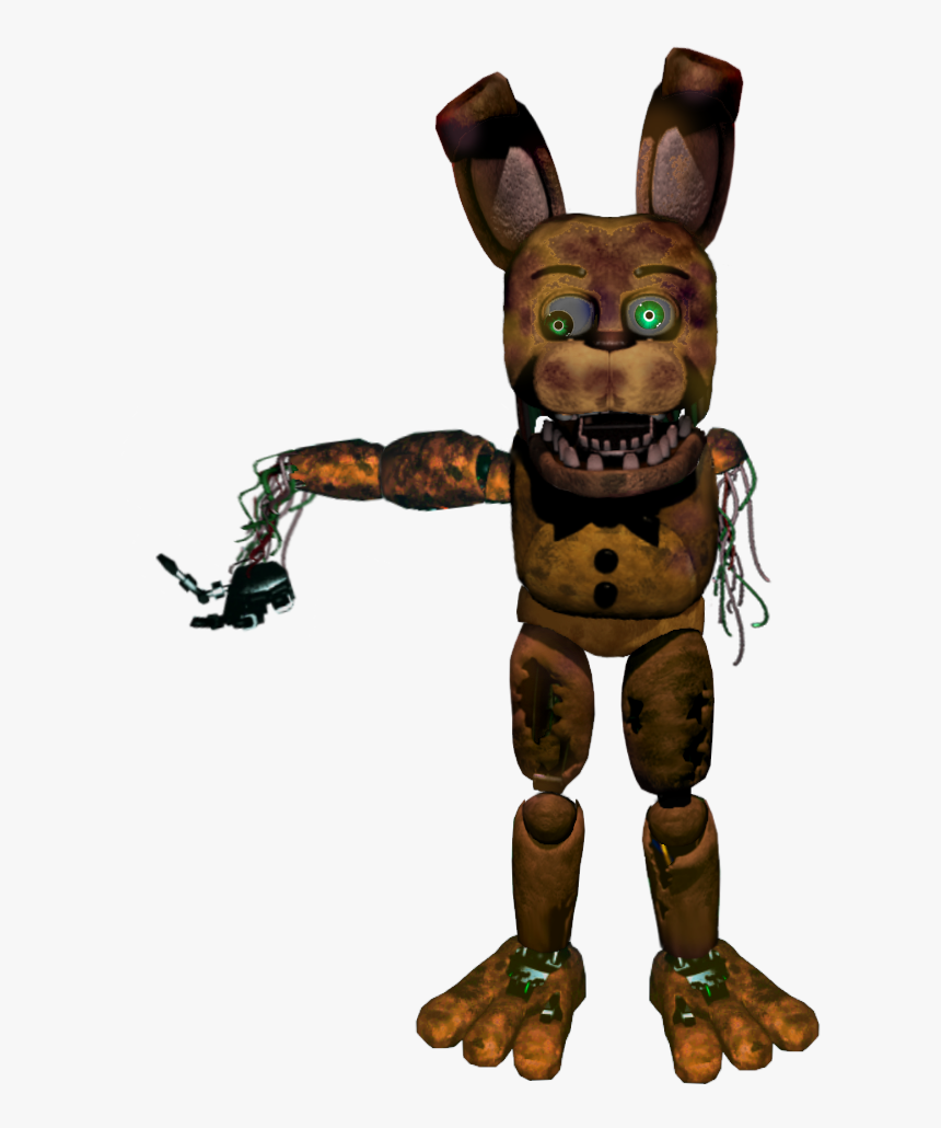 Fnaf Withered Spring Bonnie, HD Png Download