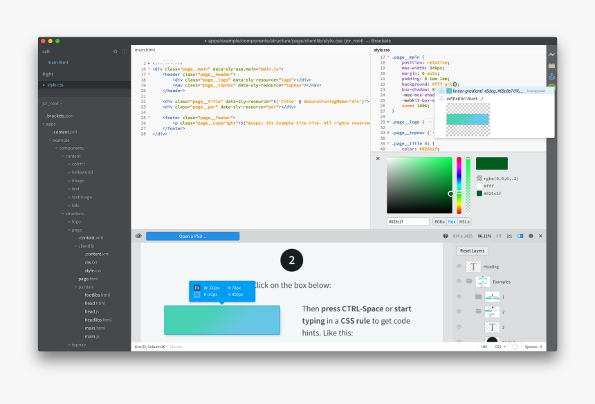 Adobe Brackets, HD Png Download