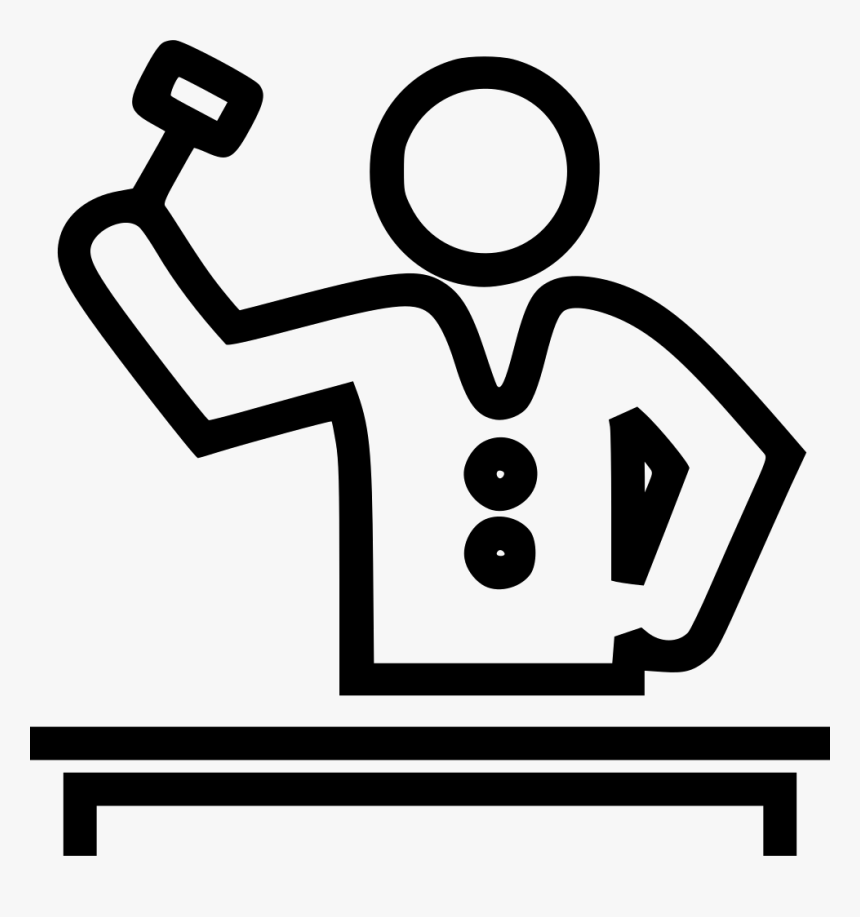 Judge Giving Order - Police Symbol Art Png, Transparent Png