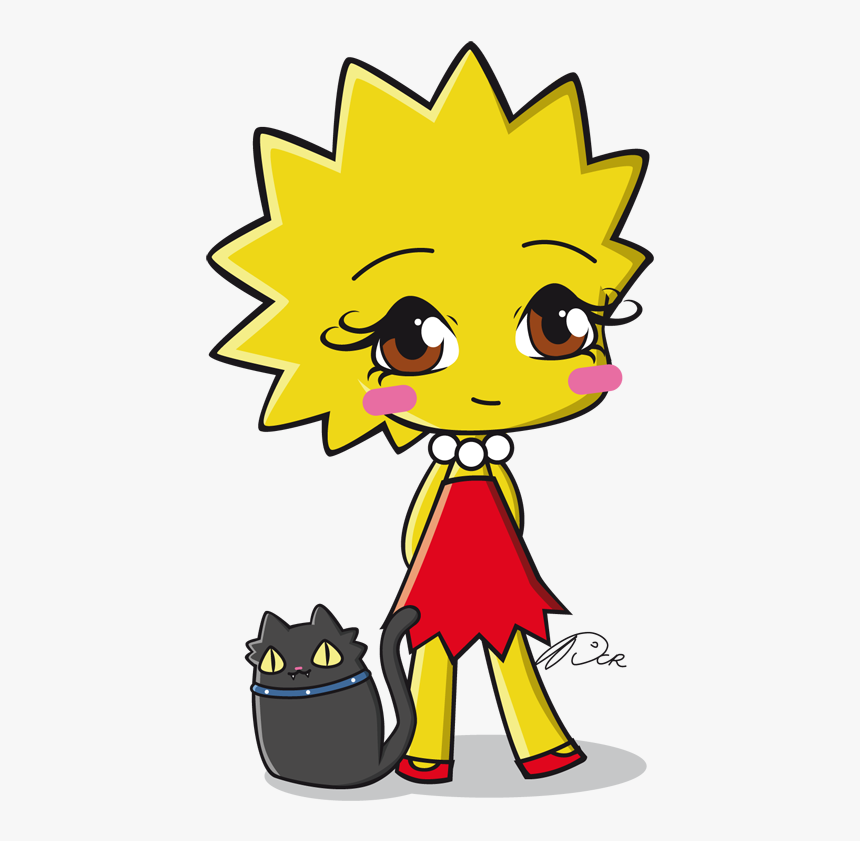 Lisa Simpson Chibi By Dcrmx Lisa Simpson, Homer Simpson, - Lisa Simpson Chibi, HD Png Download