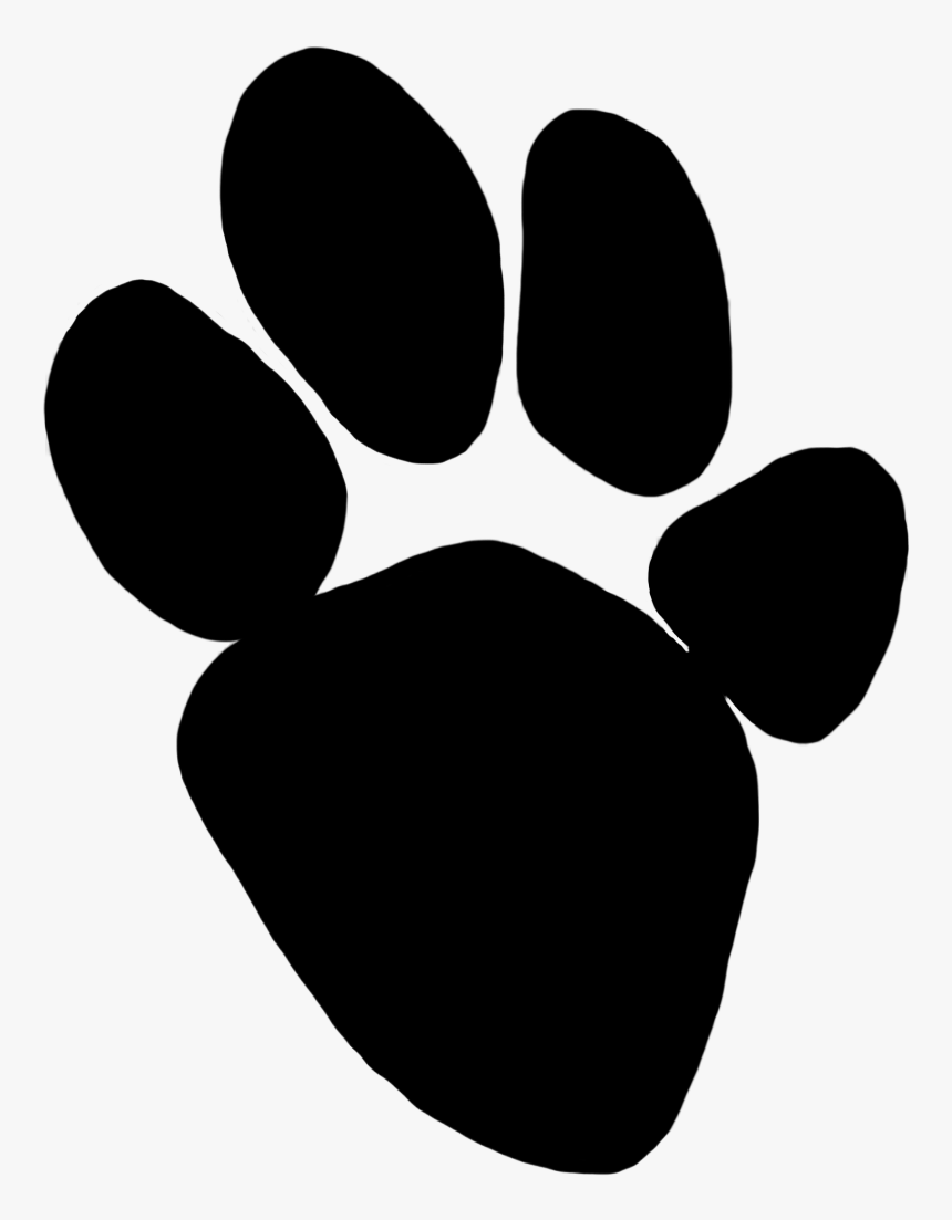 Tiger Paw Hyena Animal Track Clip Art - Tiger, HD Png Download