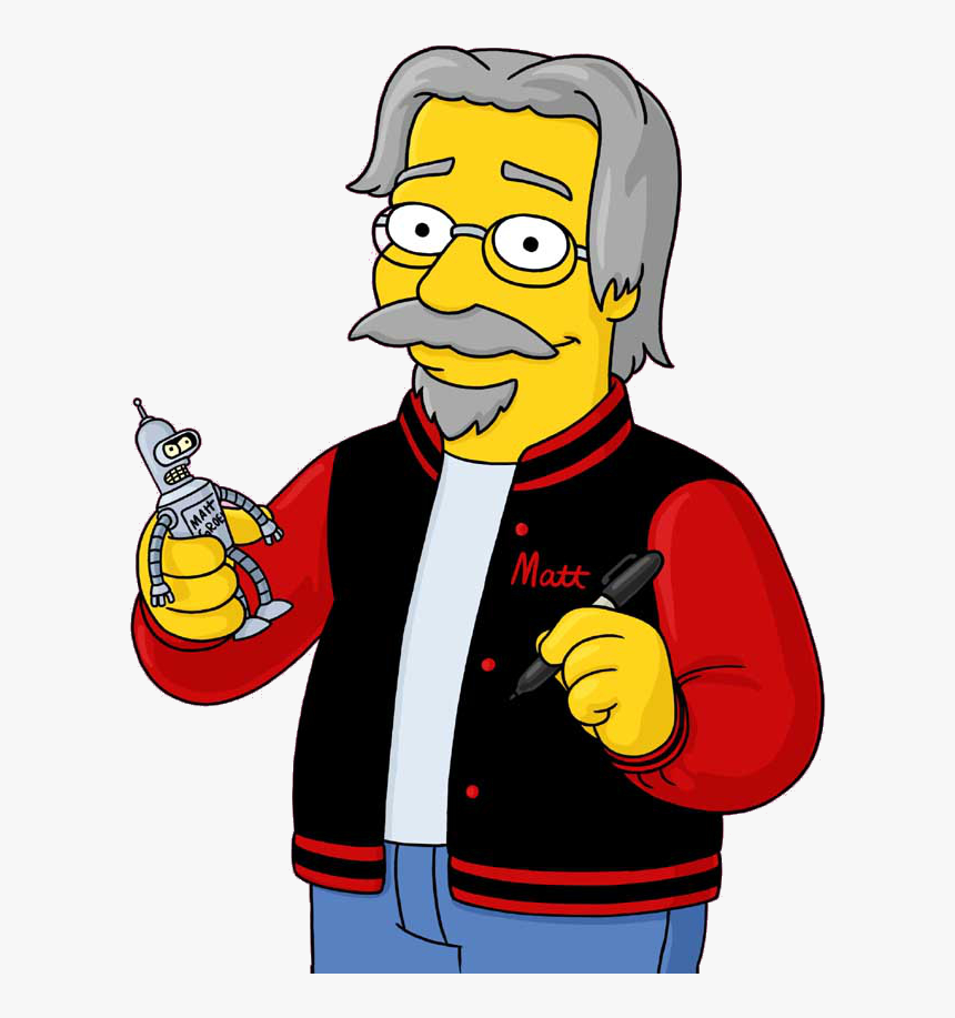 Matt Groening En Los Simpson, HD Png Download