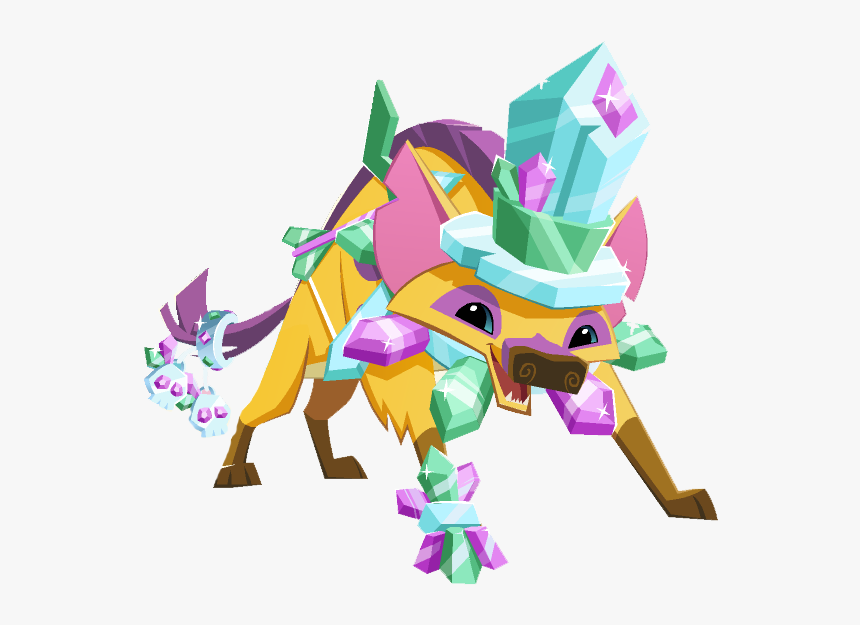 Coveredincrystalshyena, HD Png Download