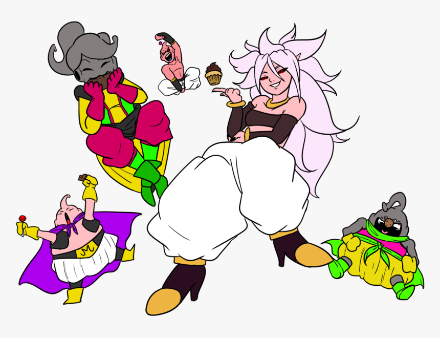 It’s Feeding Tiiiiiiiiime - Android 21 Good X Majin Buu, HD Png Download