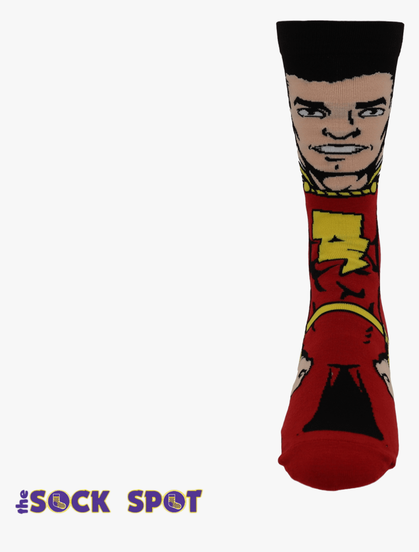 Shazam 360 Superhero Socks 
 Class - Sock, HD Png Download