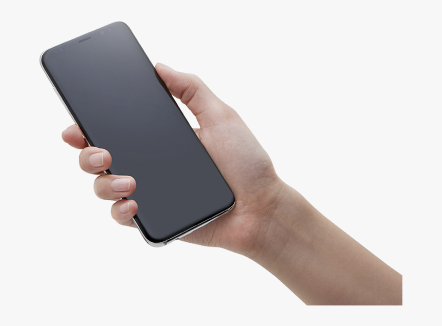 Galaxy S8 Is Held In One Hand - Hand Galaxy S8 Png, Transparent Png